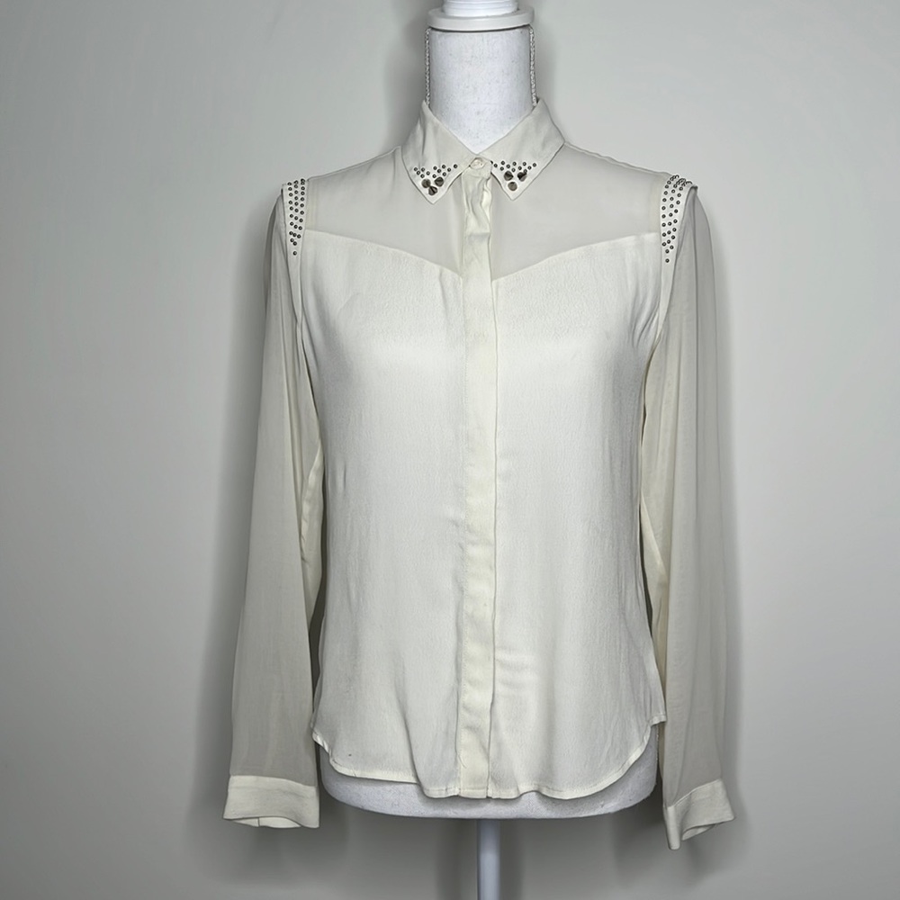 Silence & Noise Urban Outfitters Button Down Blouse Size Xsmall